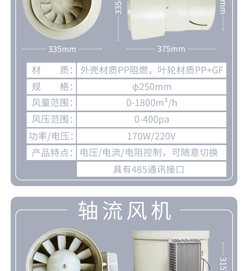 斜流風(fēng)機(jī)參數(shù)